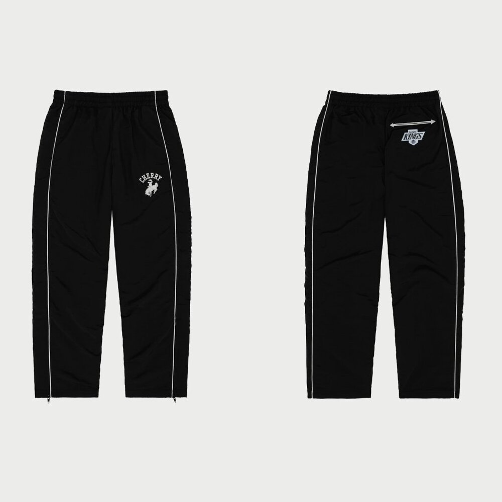 Cherry LA Kings Western Track Pants in Black Medium